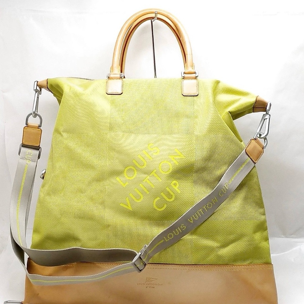 Louis Vuitton Damier Geant America's Cup Cube Bag from the 2002 collection Green